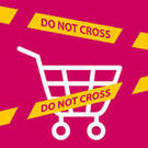 do-not-cross-the-line-crossing-a-shopping-cart-prohibition-of-shopping-cart-1201651