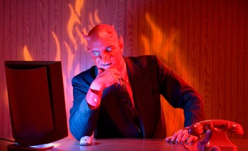 Businessman devil